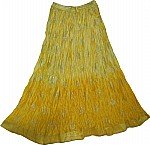 Golden Husk Shiny Summer Skirt