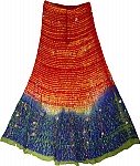 Ethnic Long Skirt with Sequins