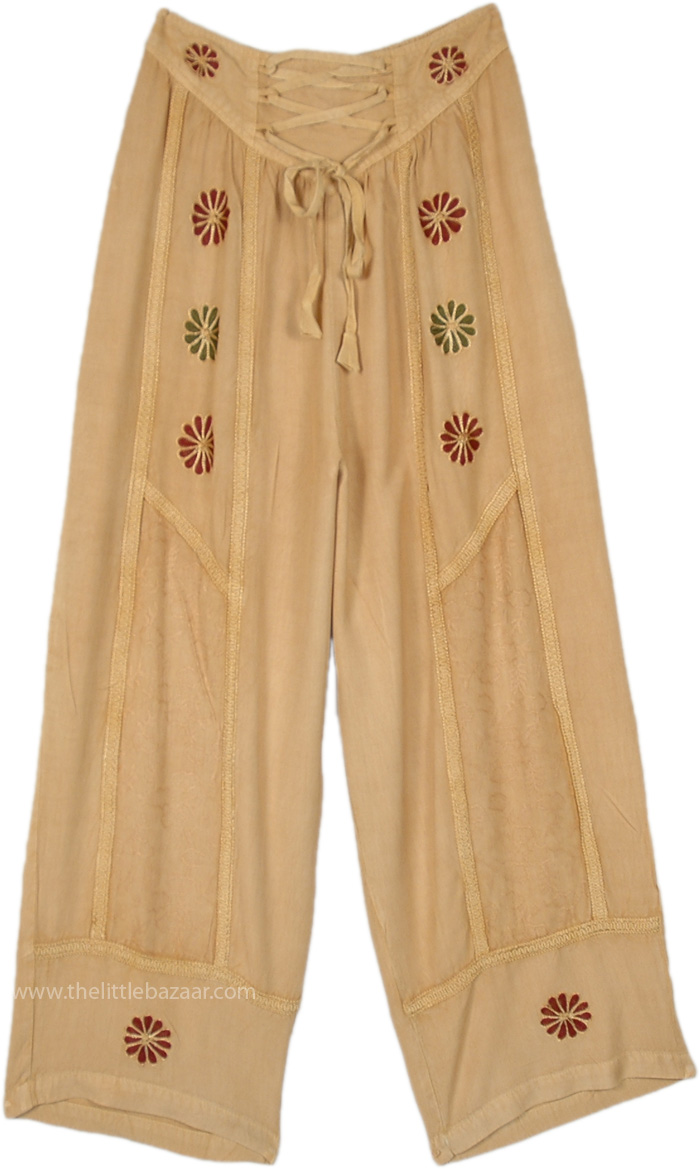 Sand Bohemian Leisure Comfort Pants