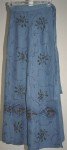 Bohemian Boho Gypsy Long Blue Wrap Around Skirt