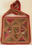 Bohemian Hand Embroidered Shoulder Bag with Mirrors