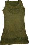 Green Stonewash Meditation Dress