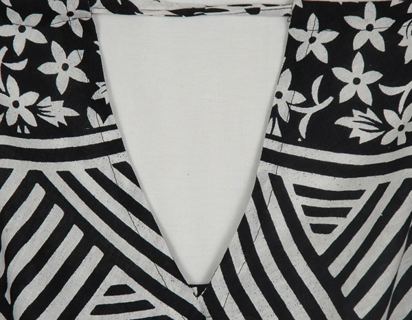 Black and White Ethnic Cover Dress