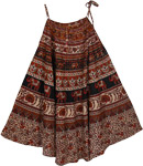 Cinnabar Long Cotton Wrap Skirt
