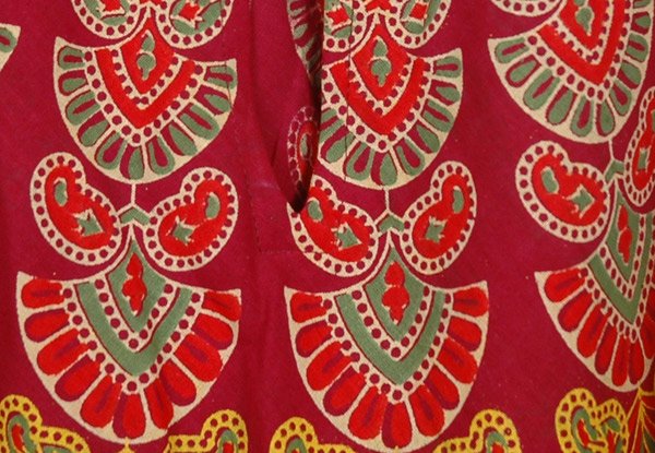 Tamarillo Print Cotton Cover Dress