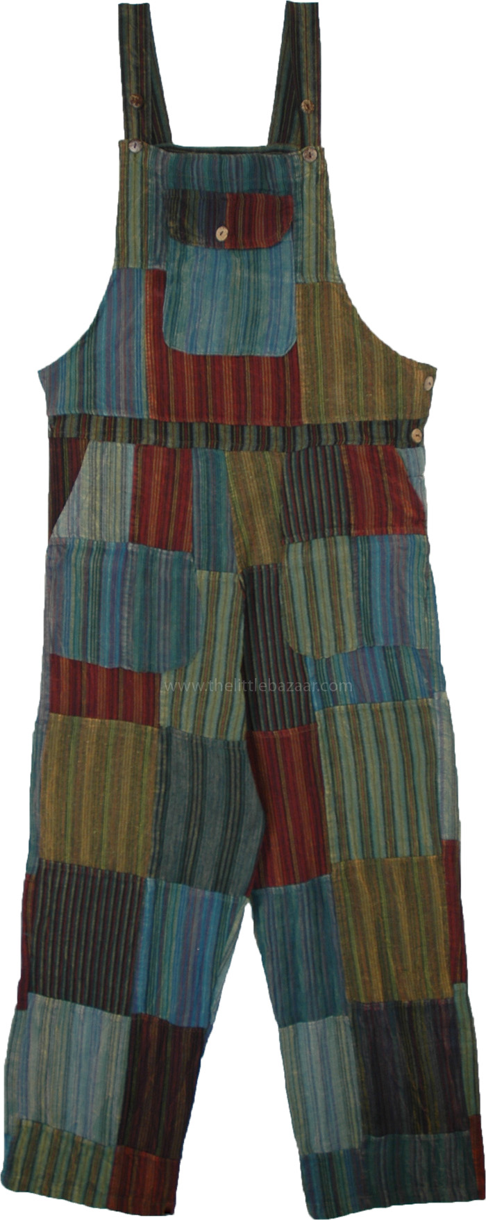 April Showers Hippie Patchwork Dungaree