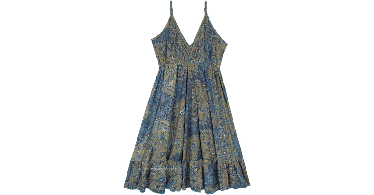 Night Queen Sleeveless Short Summer Dress | Dresses | Blue | Tall ...