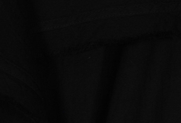 Black Silhouette Cotton Coverup Shrug Cloak