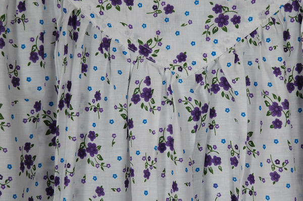 Lavender Garden Printed Cotton Night Dress