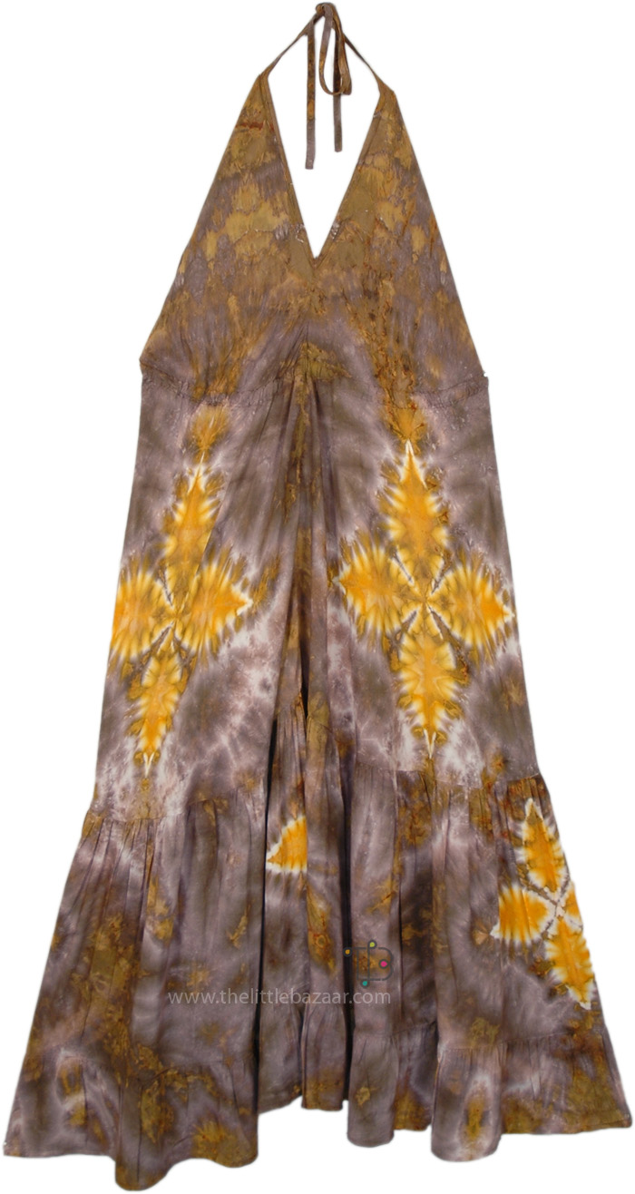 Sunset Dream Halter Maxi Dress