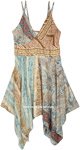 Boho Stiletto Patchwork Uneven Flowy Dress