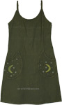 Exotic Short Kaftan Dress with Sequins