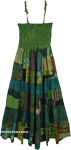 Palm Leaf Versatile Boho Cotton Patchwork Dress Skirt