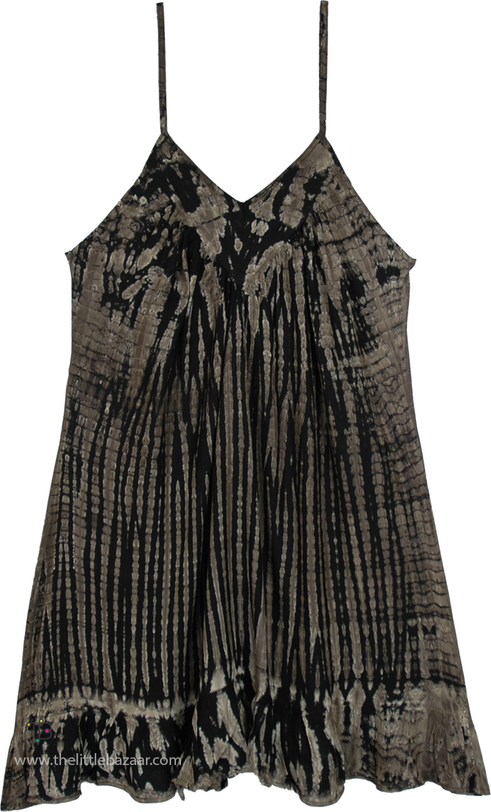 Shadow Earth Tie-Dye Summer Mini Dress