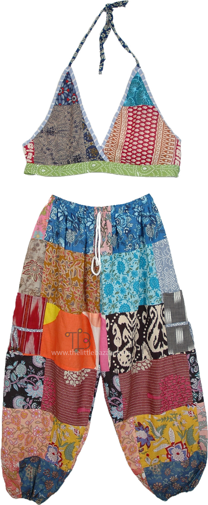 Frolic Patchwork Pants and Top Combo