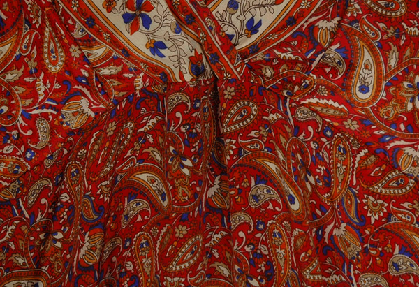 Terracotta Dreams Paisley Print Maxi Dress