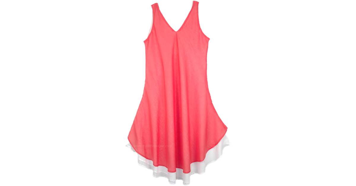 cotton gauze beach dress Tee Dress Mini