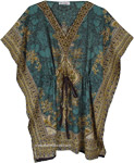 Green Paisley Dreams Free Size Kaftan Tunic