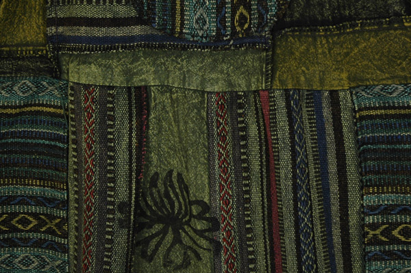 Forest Mosaic Artisan Woven Patchwork Overalls