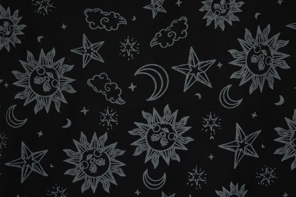 Black Stars Celestial Magic Festival Dress
