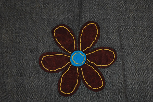XL Smoky Petals Summer Dress with Floral Embroidery