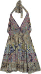 Boho Chic Flared Dress with Patchwork [5465]