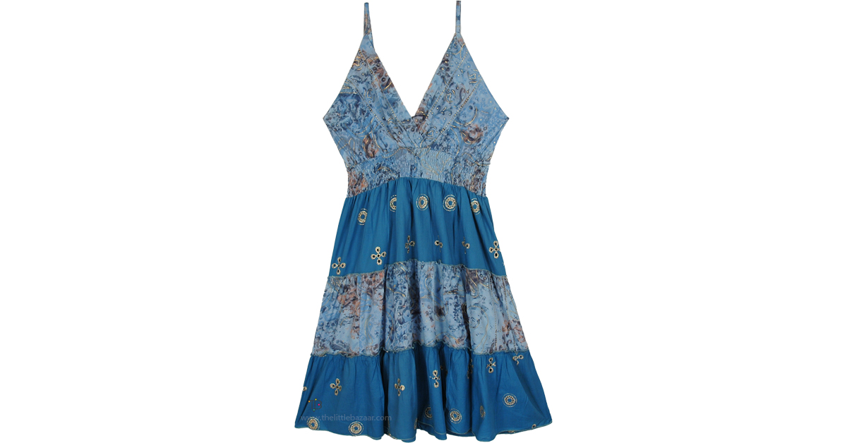 embroidered swing dress Arabella Embroidered Babydoll Dress – Maya Lee Boutique