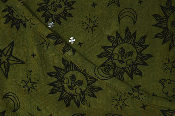 Emerald Night Sky Knee Length Halter Sundress