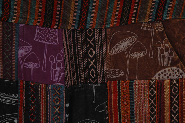 Burgundy Mystic Mushroom Overall Jumpsuit