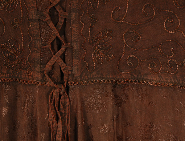 Flutter Sleeve Tea-Length Boho Elegance Dress