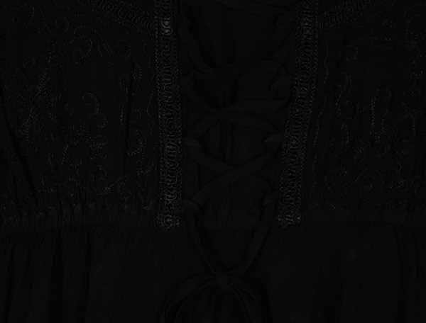 Midnight Handkerchief Hem Short Goth Dress