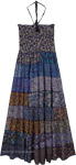 Sapphire Bazaar Patchwork Tiered Maxi Dress