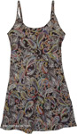 Onyx Cocoa Paisley Cotton Knee Length Sundress