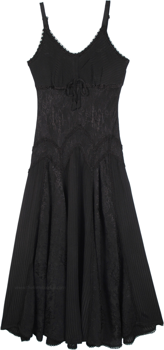 Plus Size Midnight Black Renaissance Dress