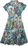 Full Length Floral Summer Dress in Gypsy Magic [6159]