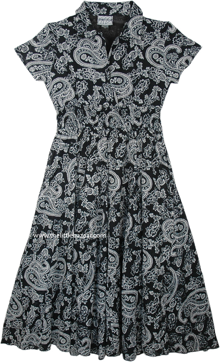 Black Cotton Maxi Dress for Women , Black Long Cotton Dresses