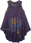 Free Size Elephant Flowing Pull Over Beach Dress [6332]