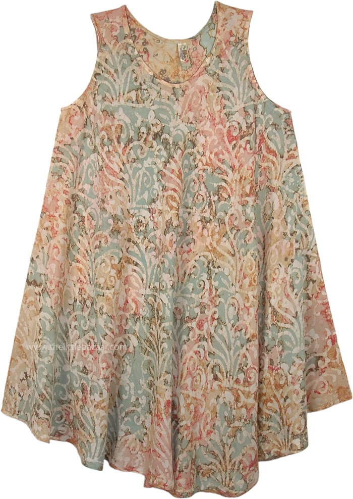 thumbnail image 2 of Bohemian Tie Dye Spaghetti Strap Sundress – Rayon, L/XL (Bust Up To 48”) 2 of 6