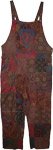 Hippie Alps Mixed Patchwork Short Jumpsuit in Large