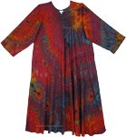 Kaleidoscope Long Sleeve Maxi Dress