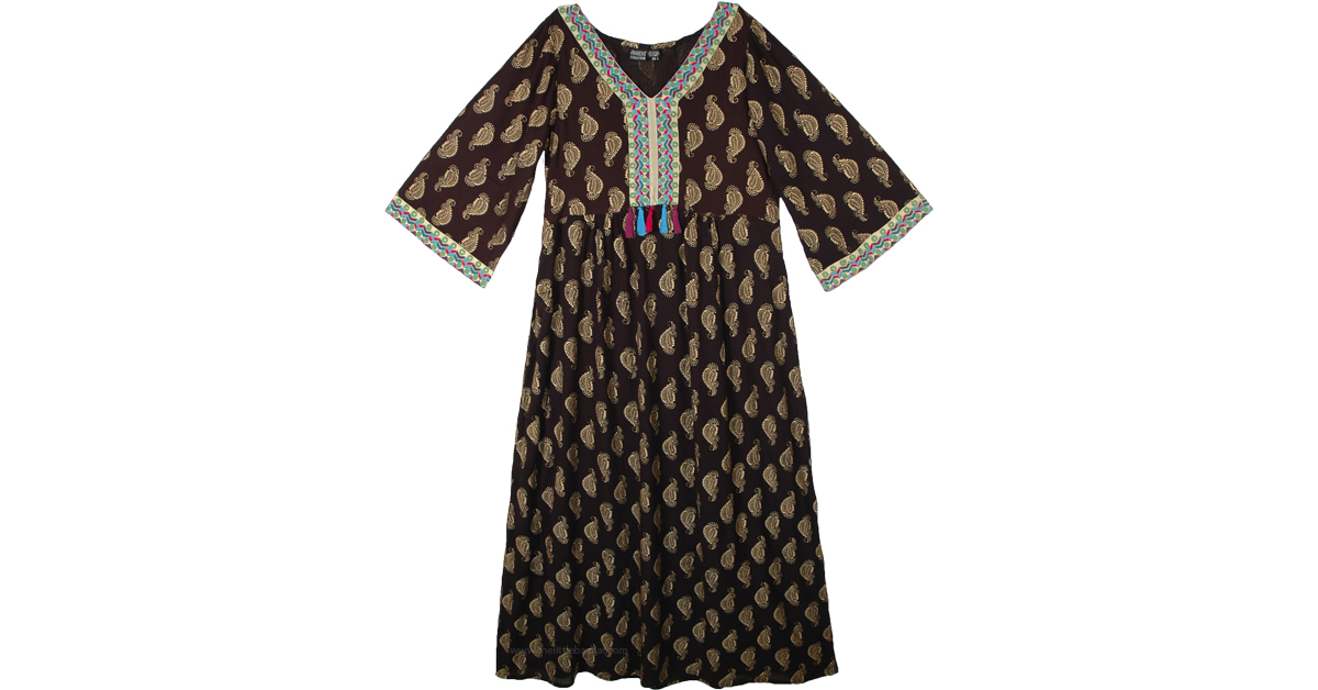 Soaked in Luxury HANADI PRINTED DRESS - Vestito di maglina - black/nero