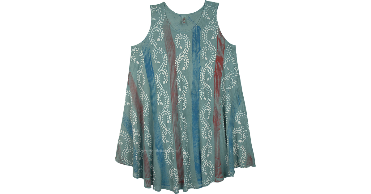 XL Sea Green Sleeveless Beach Dress | Dresses | Blue | Sleeveless, XL ...