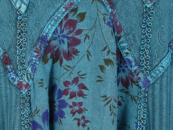 Tipsy Teal Rodeo Long Fit and Flare Dress