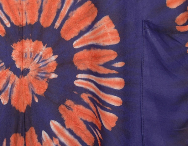 Tie Dye Royal Blue Harem Jumpsuit with Side Pockets