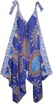 Persian Peacock Feather Printed Harem Jumpsuit