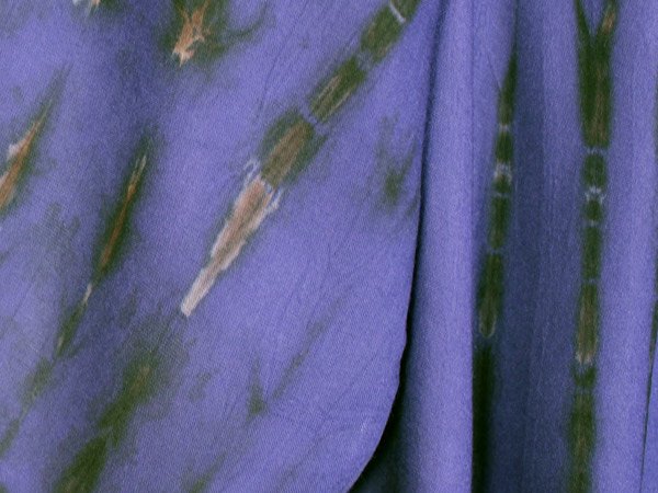 Blue Gem Full Sleeve Umbrella Dress with Tie Dye