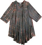 Amethyst Smoke Grey Umbrella Tie Dye Dress