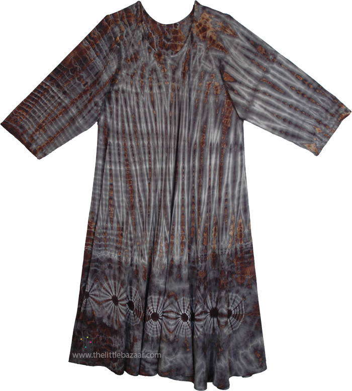 Smokey Shadows Tie Dye Maxi Dress
