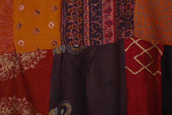 XL Summer Contemporary Patchwork Midi Dress