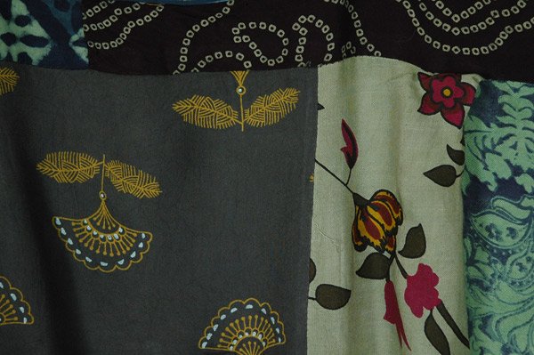 Green Goblin Recycled Rayon Patchwork Dress